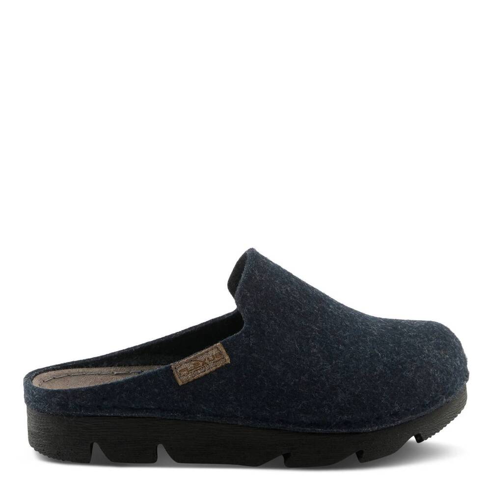 NEW FLEXUS women's cloggish platform clog in navy